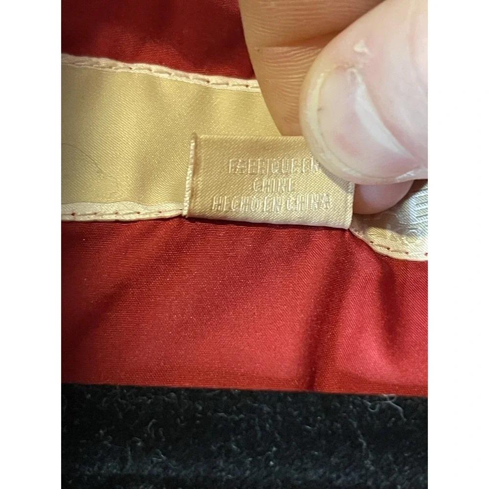 Michael Kors Red Women's‎ Coat Size Medium Faux Fur Hood Puffer Jacket EUC